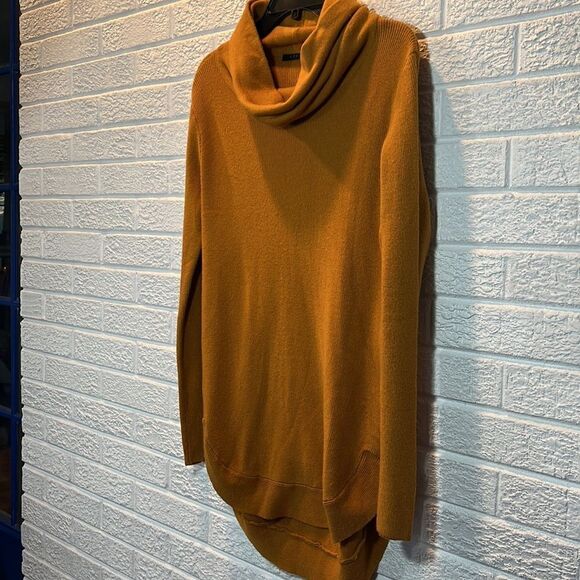 Cyrus Mustard/Gold Cowl Neck Sweater Size Large - Picture 4 of 12